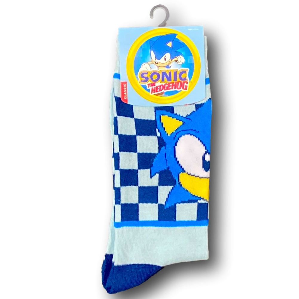 3/$20 Sonic The Hedgehog Sega Funny Novelty Crew Socks - NWT